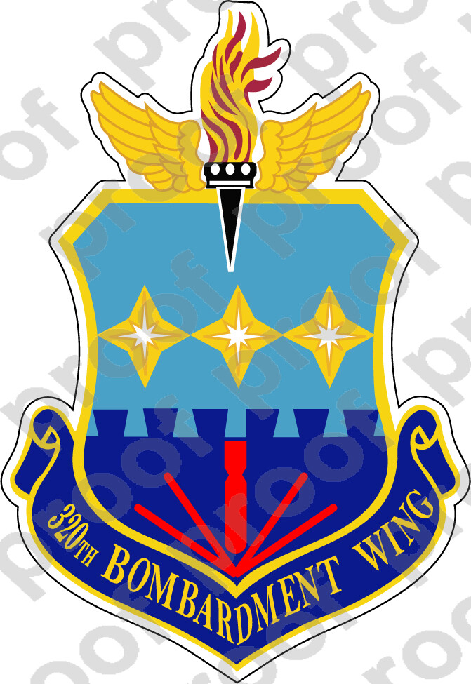 USAF 320th Bombardment Wing Military Decal Sticker