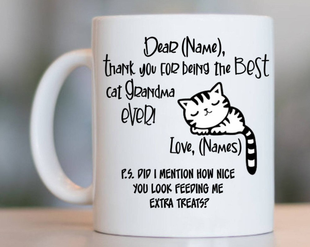 Cat Grandma Gift Grandma Cat Cat Grandma Mug Cat Mug Cat Gift Cat Grandma Coffee