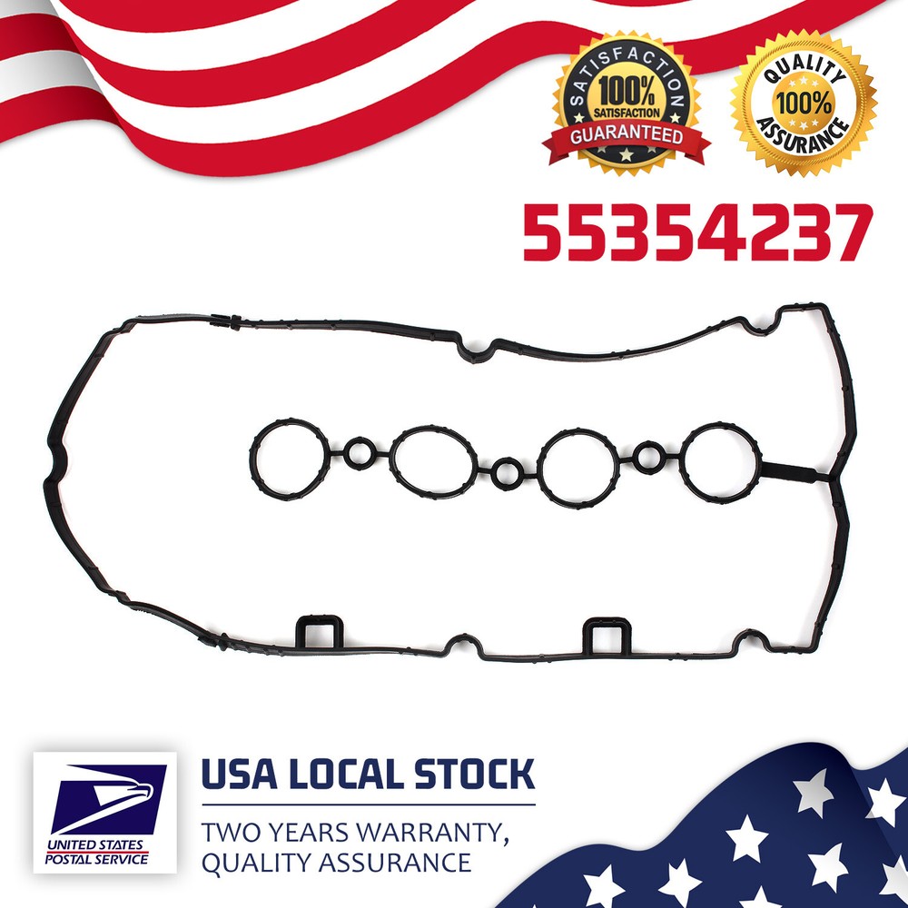 OE 55354237 VS50779R Engine Valve Cover Gasket with Grommet Seals and 2-Year Warranty