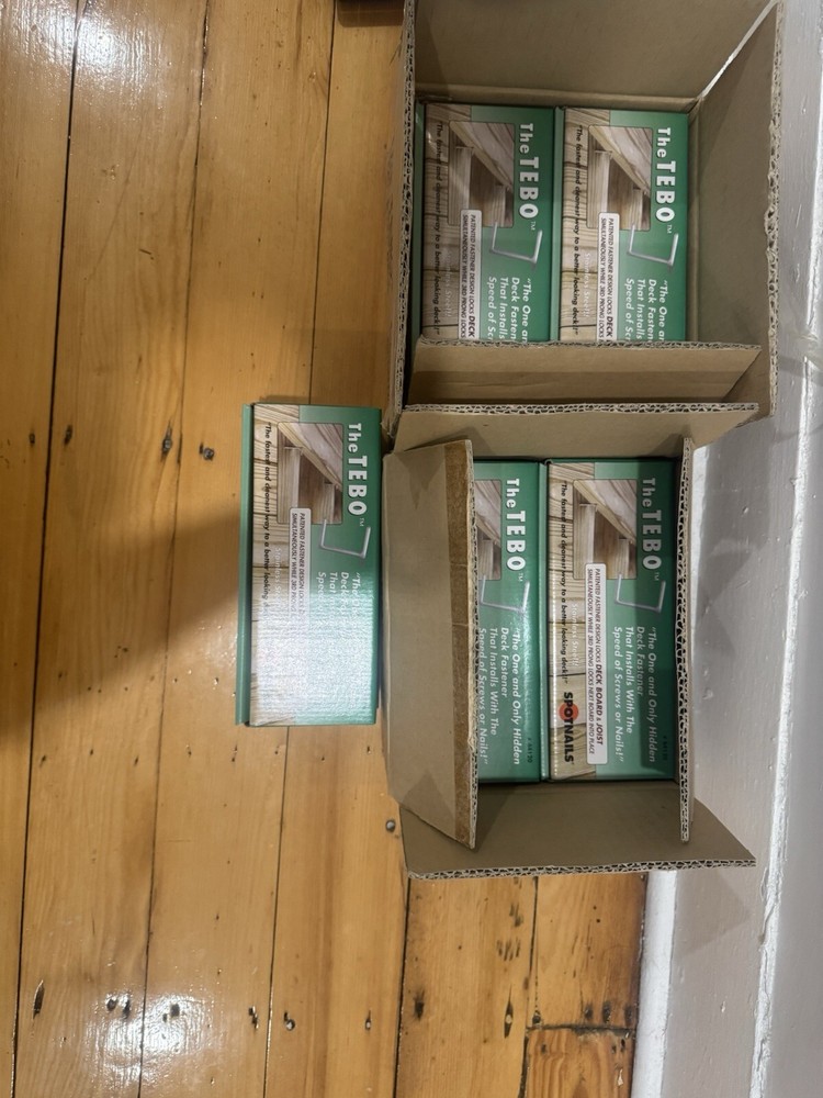 10 Boxes Spotnails TEBO Stainless Steel Hidden Deck Fasteners 120 per Box 44120