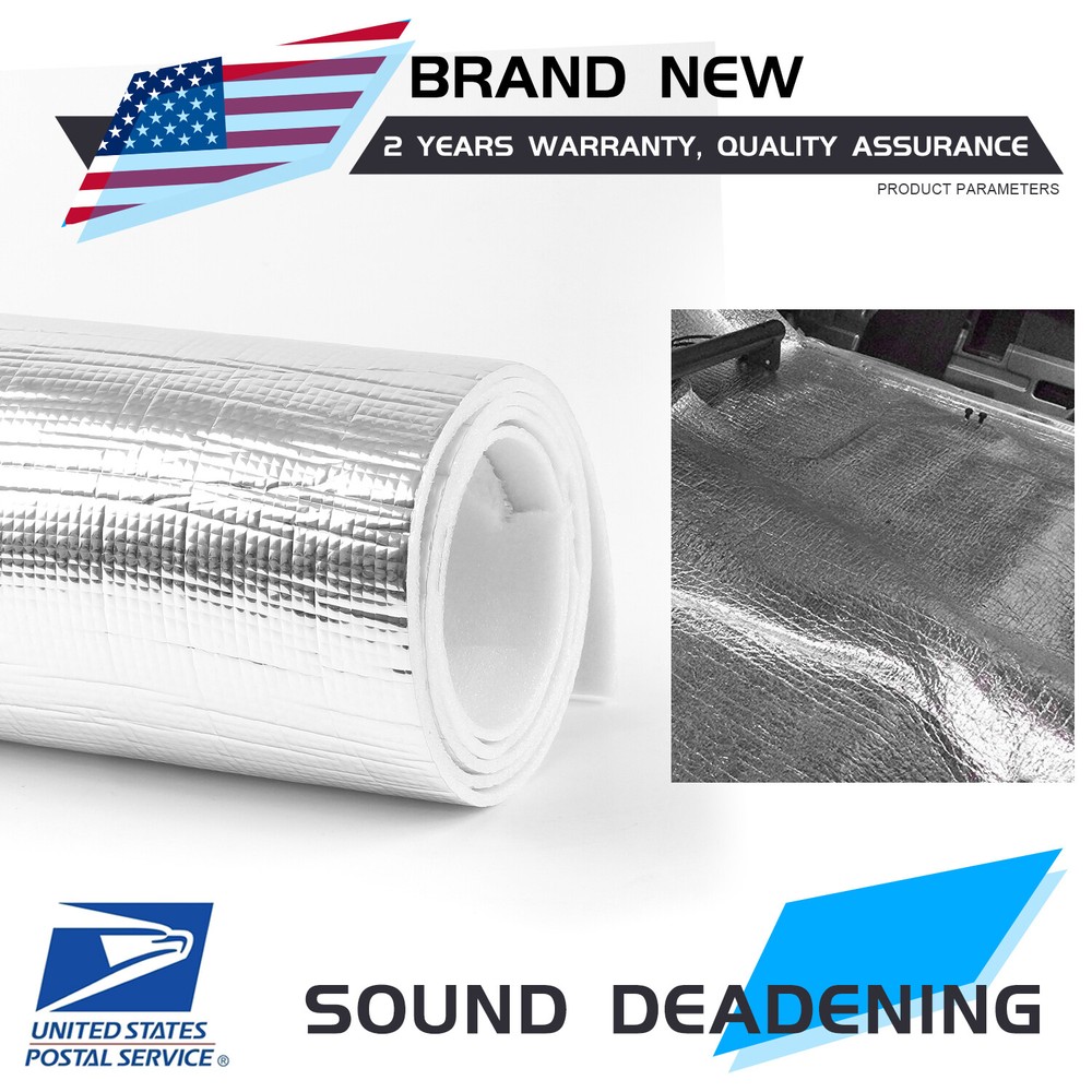 3mm 2M² Car Insulation Sound Deadening For Hood Heat Shield Reduce Engine Noise