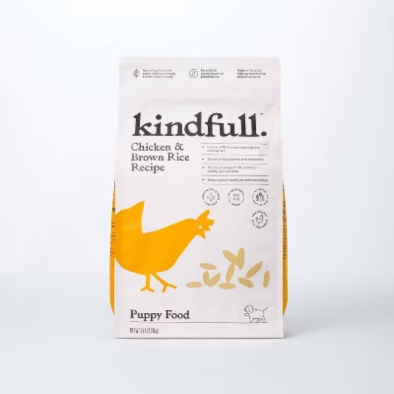 Chicken and Brown Rice Puppy Recipe Dry Dog Food - Kindfull™