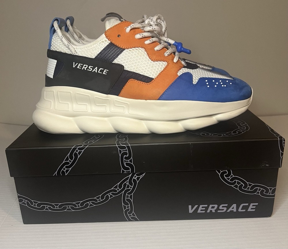 Versace Chain Reaction size 45 (US 12) Orange White Blue