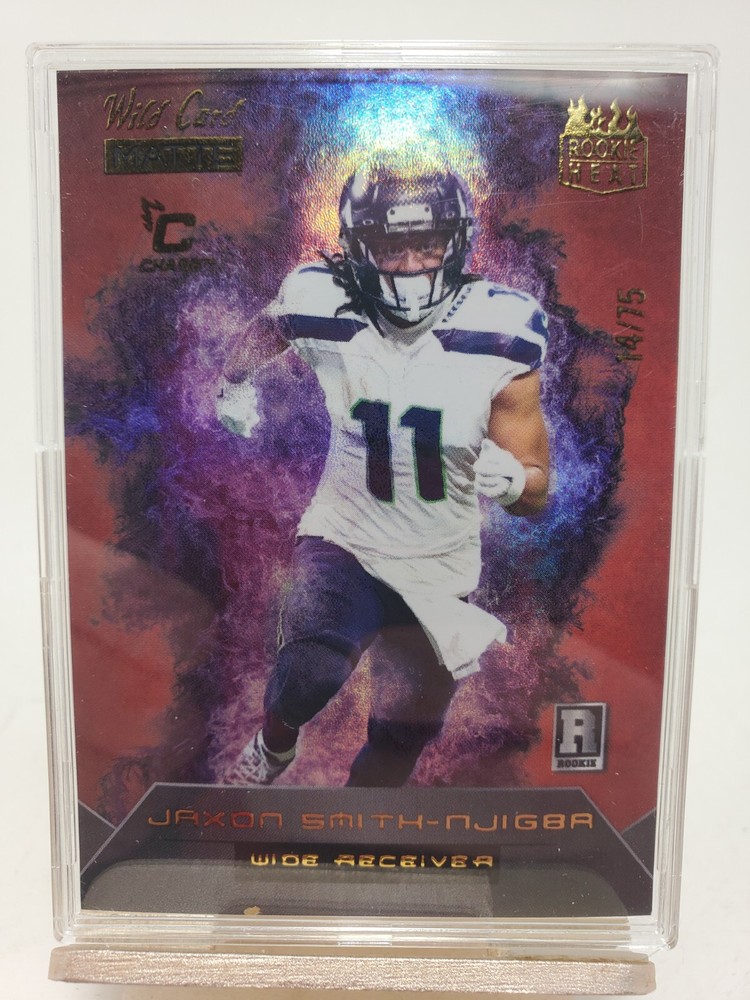 JAXON SMITH-NJIGBA 2023 Wild Card Matte Rookie 14/75 Orange Purple Heat