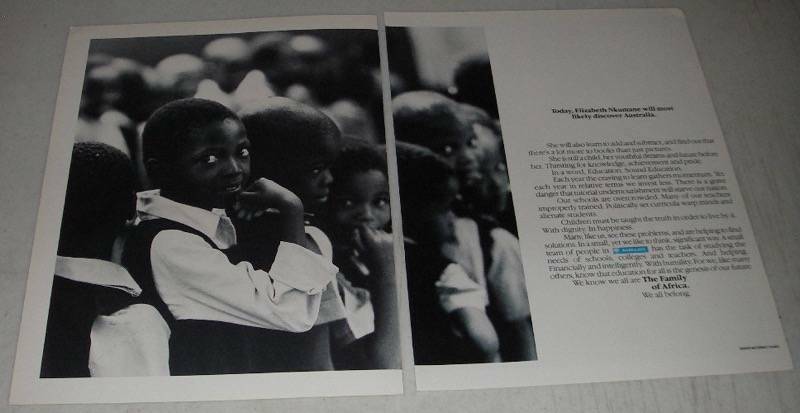 1986 Barclays Bank Ad - Elizabeth Nkumane will discover Australia