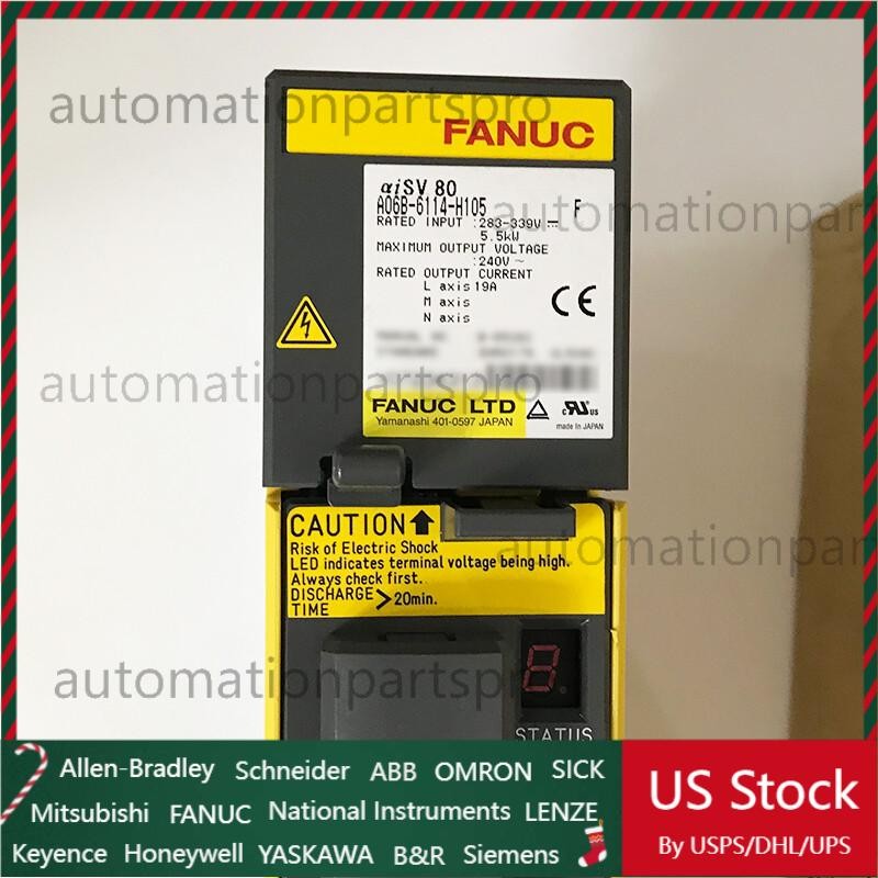 FANUC A06B-6114-H105 Servo Drive A06B6114H105 New In Box Expendited Shipping
