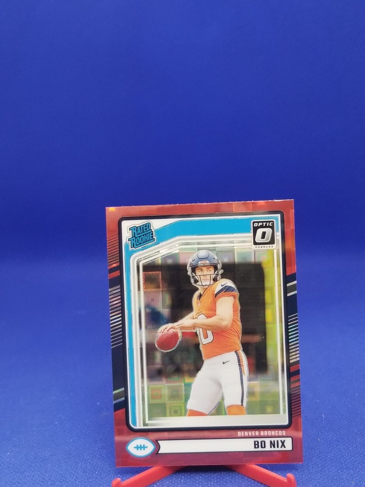 2024 Donruss Optic Red Pandora Rated Rookie Prizm #369 Bo Nix