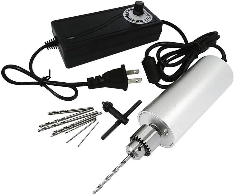 0.3Mm - 4Mm Adjustable Micro Mini Electric Hand Drill Aluminum Portable Handheld