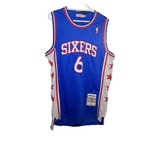 NBA Vintage Collectible Jersey Philadelphia 76ers Julias Erving Basketball XXL