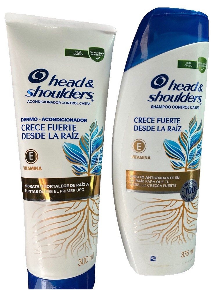 Head & Shoulders Crece Fuerte Shampoo, and conditioner 375ml* Free Shipping 2 Pk