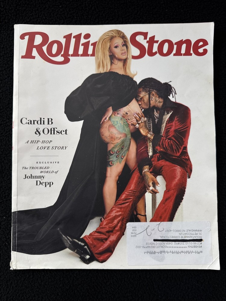 Rolling Stone Magazine Cardi B & Offset July 2018 Issue 1317