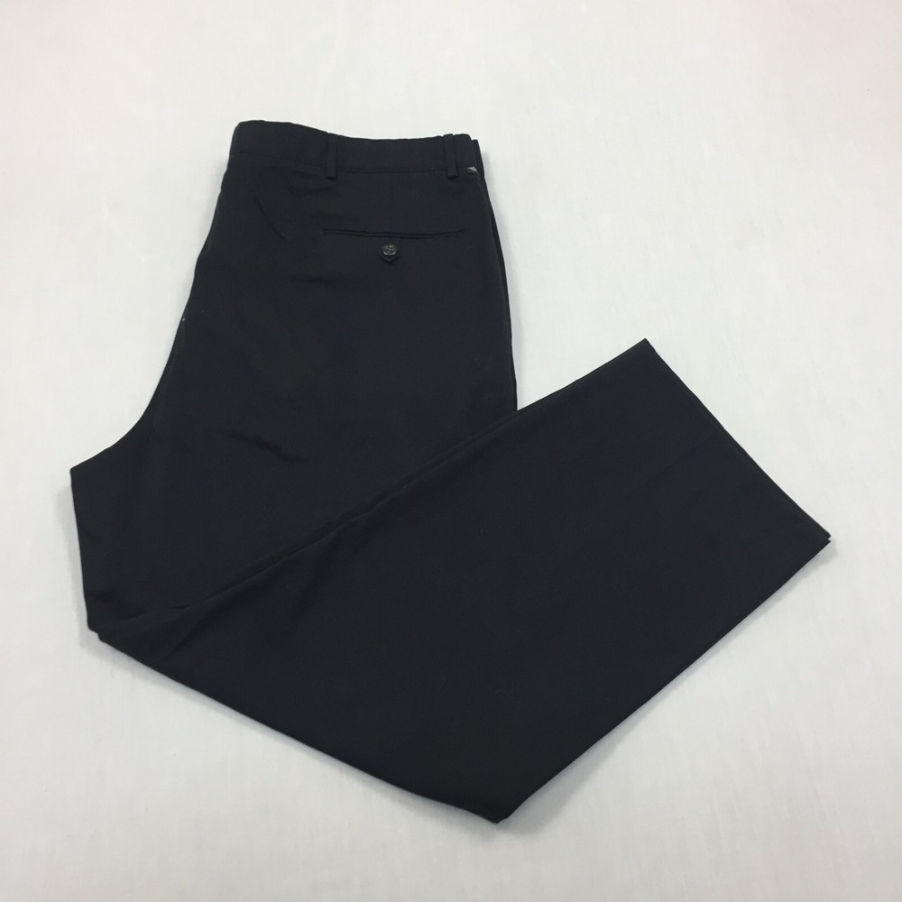 Dockers Chino Trousers Cotton Pants Straight Fit Mens Size 42W 30L Black