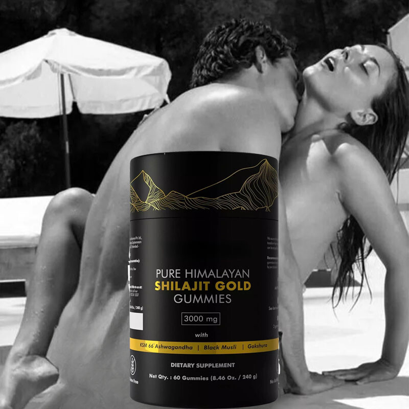 Pure Himalayan Shilajit Gummies Gold I Lab Tested I No Added Sugar I Ashwagandha