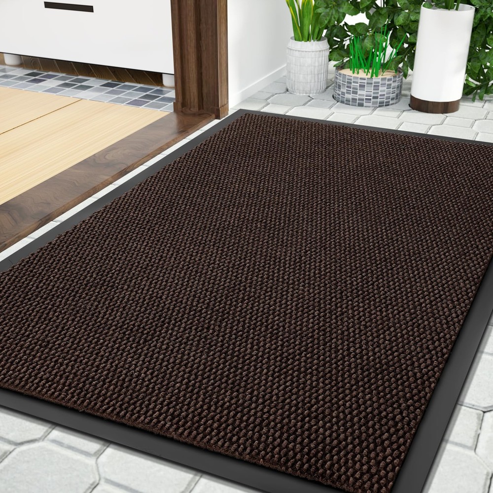 Doormat Outdoor Indoor Entrance 36 x 24, All-Season All-Weather Front Door Ma...