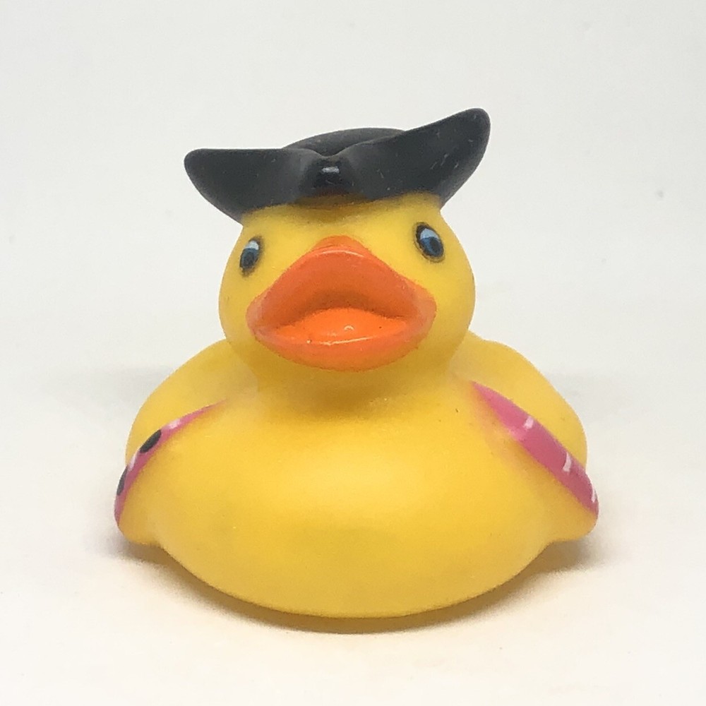 Pirate Hat Rubber Duck 2 Inch Bath Toy for Pool or Jeep