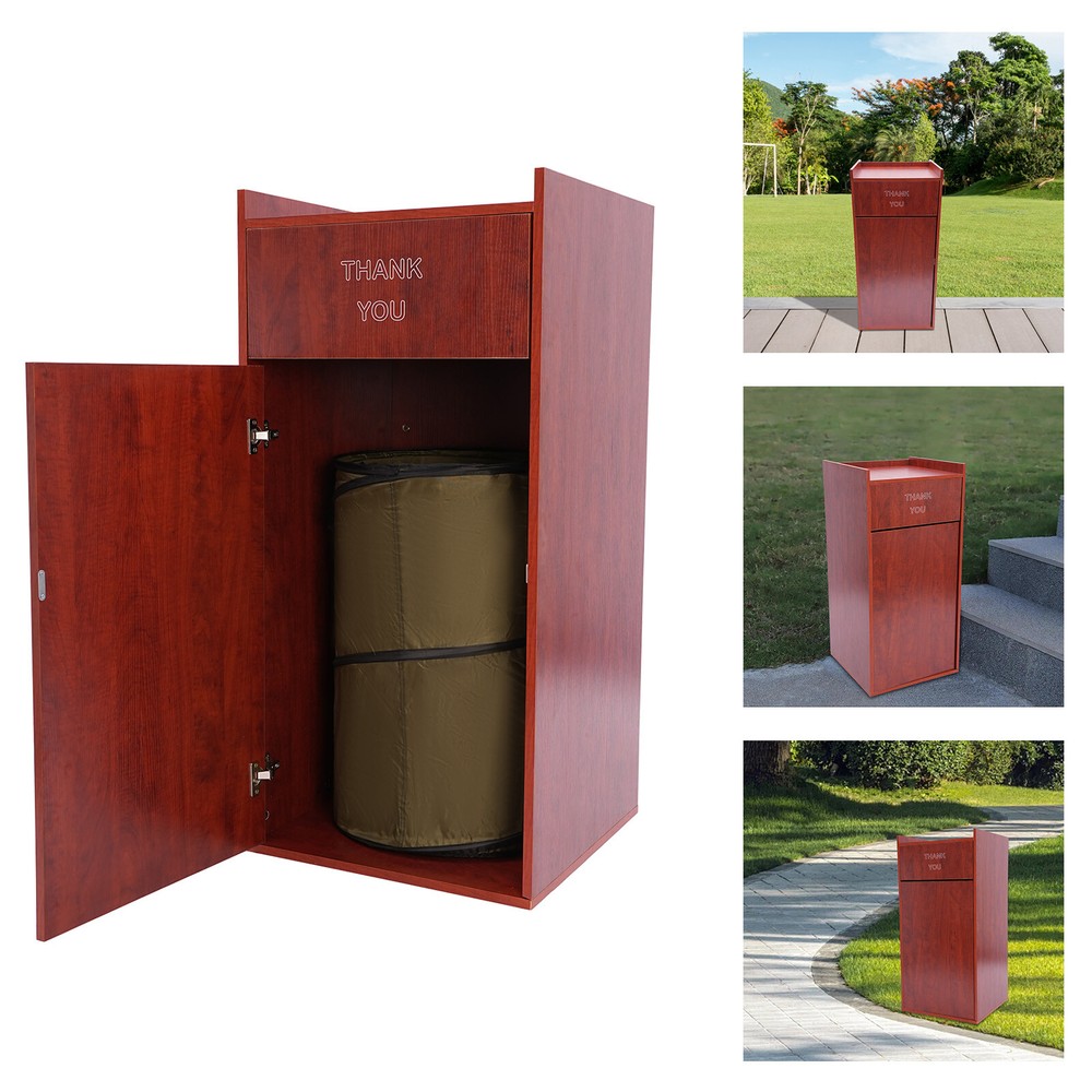 Commercial Trash Can Cabinet for Business or Home Use
