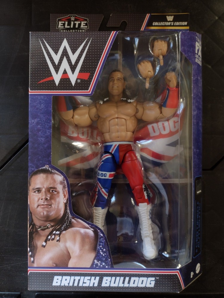 WWE Mattel Elite Collection Series 94 Collector's Edition British Bulldog Figure