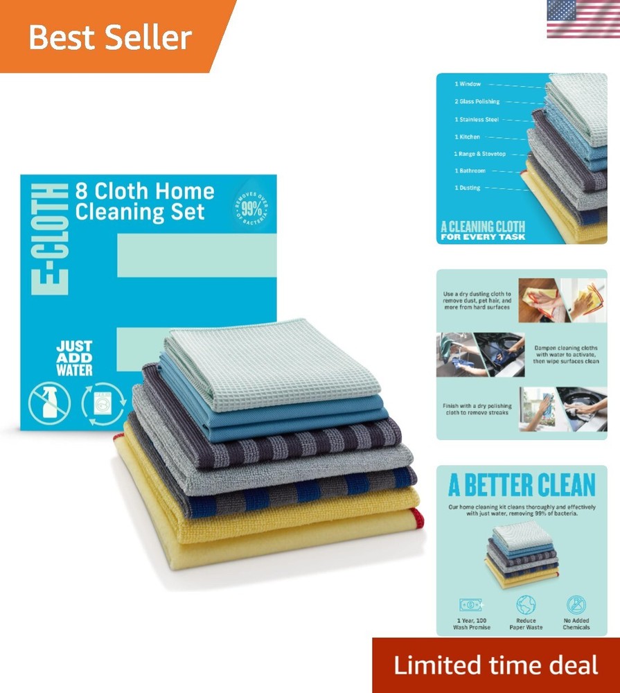 Home Cleaning Set, Premium Microfiber Cleaning Cloth, Household Cleaning Tool...