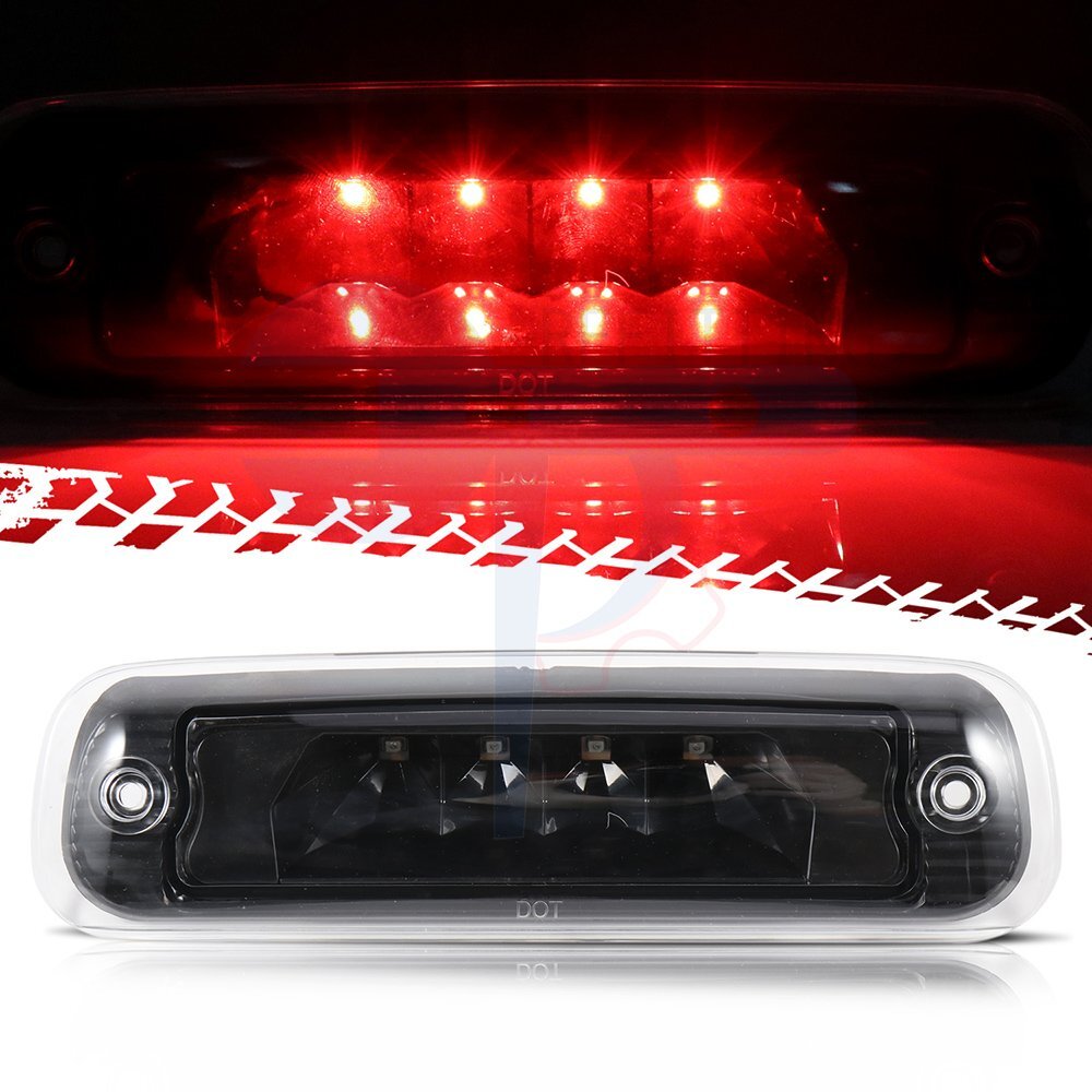 3rd Brake Light Truck Tail for 97-01 Jeep Cherokee Black Clear Lens 55155614AE