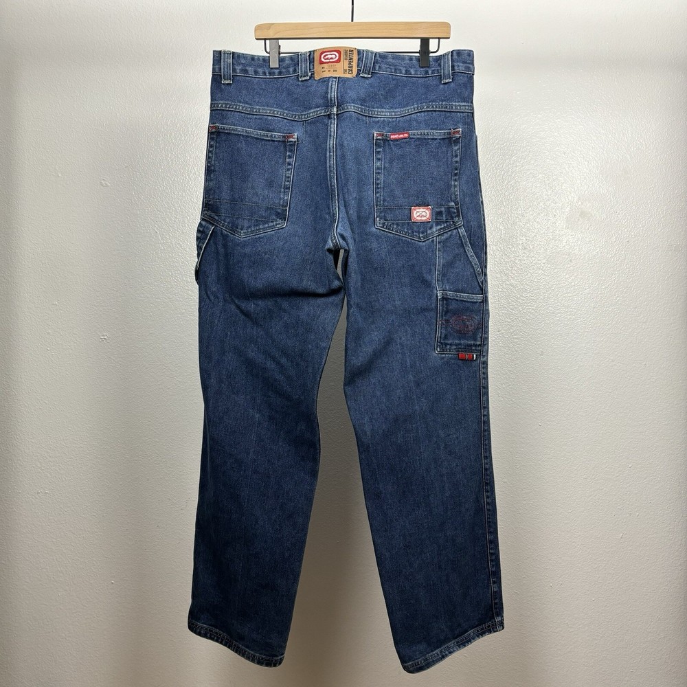 Vintage Ecko Unltd. 38 x 32 Carpenter Jeans Heavy Faded Wash Y2K Baggy Skate Y2K