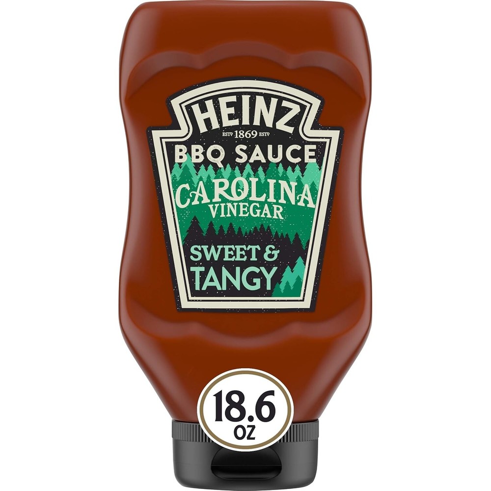 Heinz Carolina Vinegar Tangy BBQ Sauce 18.6 oz Bottle