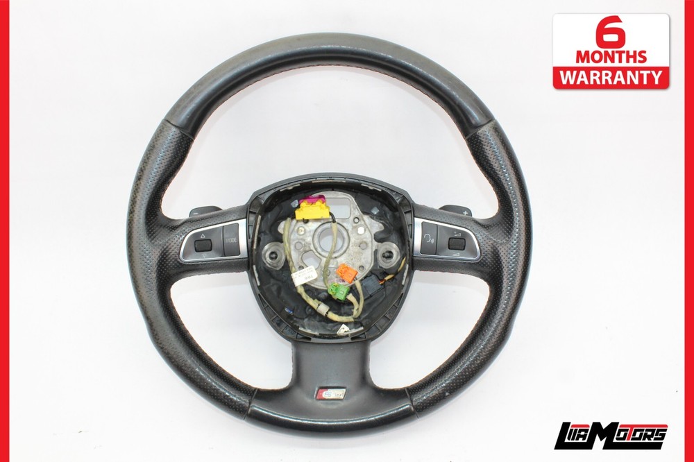 2006-2015 Audi Q7 S-Line Black Leather Steering Wheel OEM