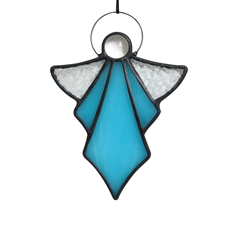 Angel Ornament Stained Glass Angel Stained Glass Window Hangings Ornament Hol...