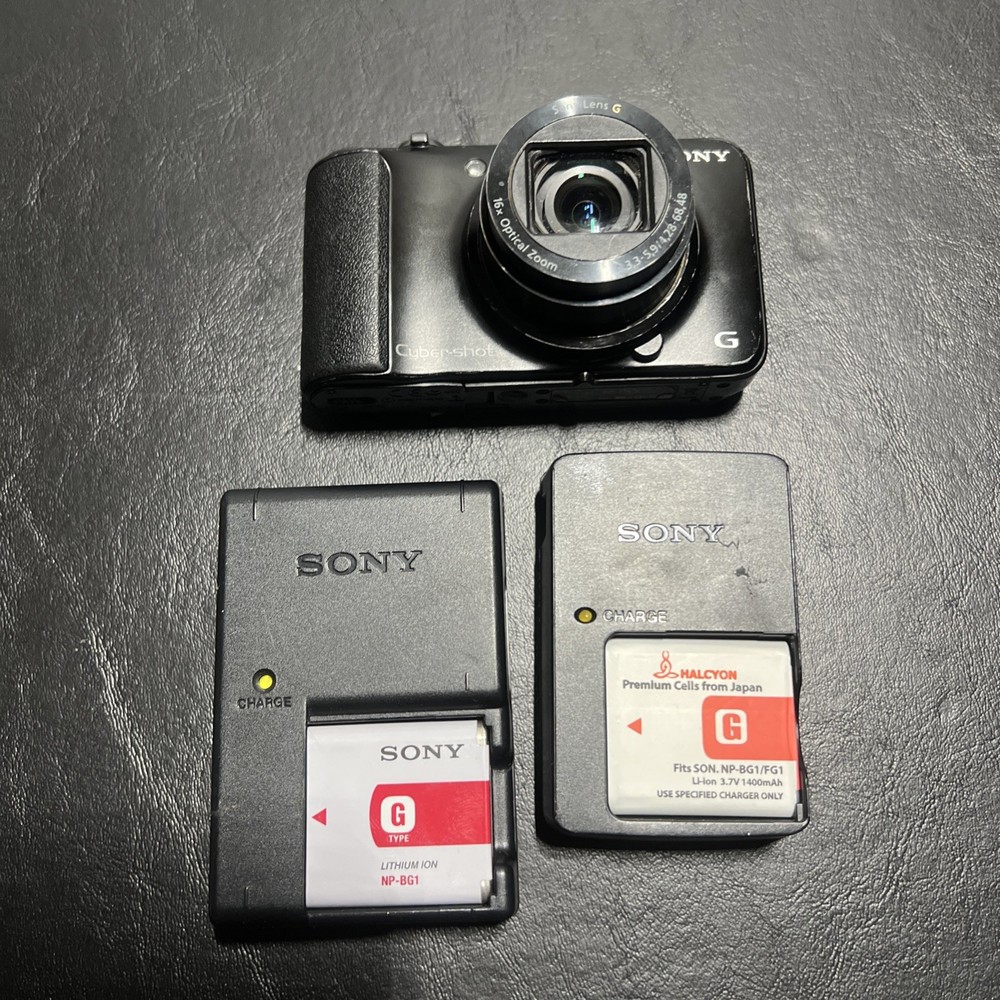 Sony Cyber-shot DSC-HX10V 18.2MP 16x Zoom Black Camera For Parts or Repair