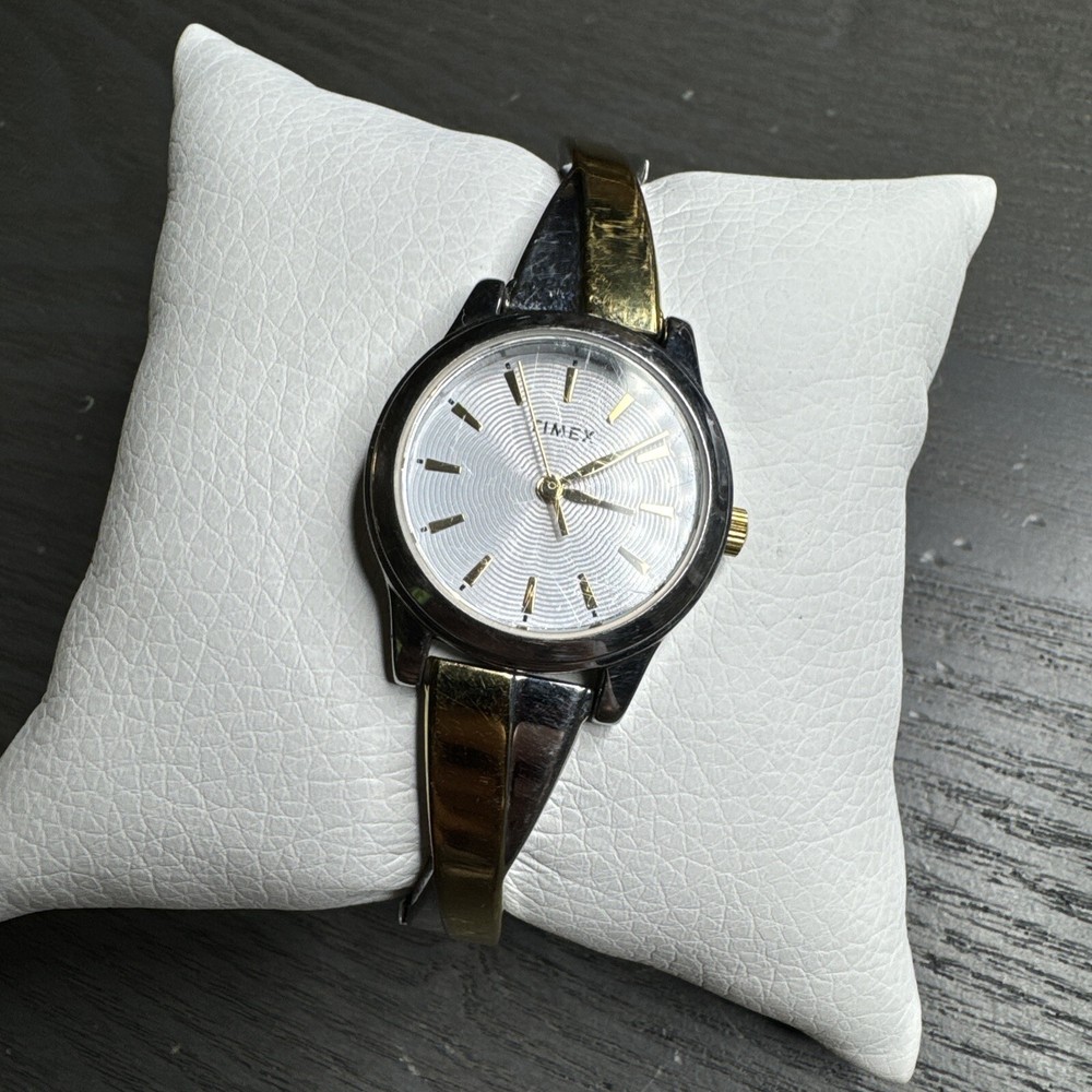 Timex Women's TW2R98600 Crisscross 25mm Two-Tone Stretch Watch