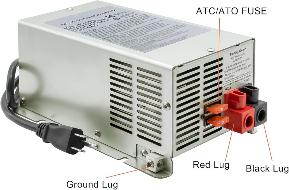 WF-9855-AD RV Power Converter 55 Amp battery Charger for RV truck camper
