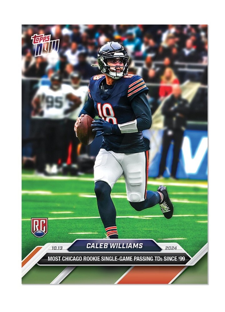 PRESALE Caleb Williams #9 RC NFL Bears Rookie 2024 Topps Now Single Game Passing-image