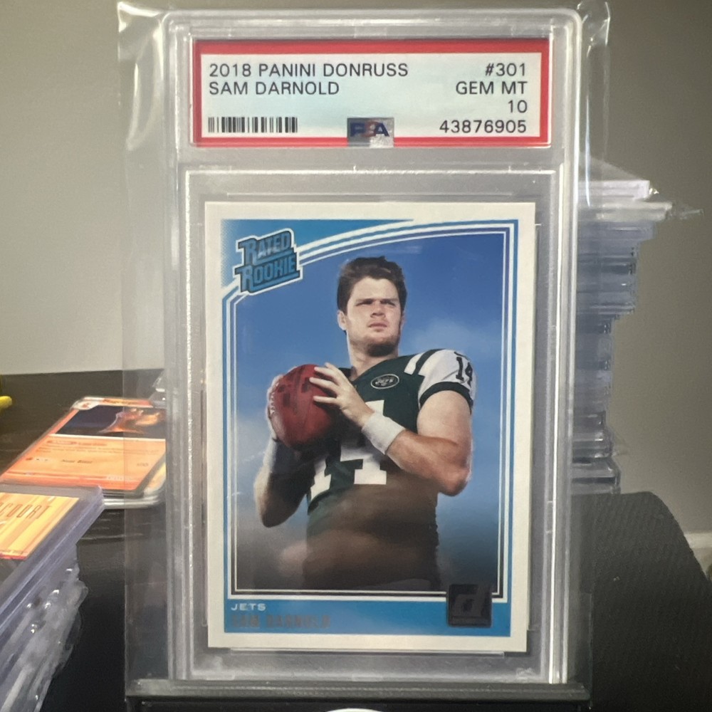 2018 Panini Donruss Sam Darnold Rookie PSA 10 GEM MINT #301