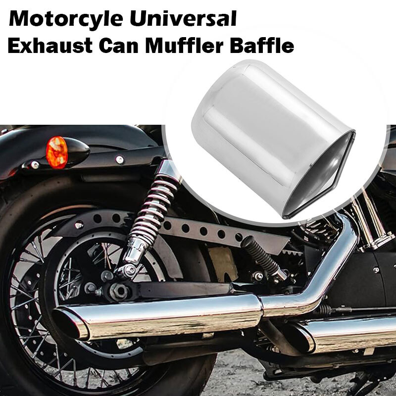 60mm Universal Exhaust Pipe Baffle Can Rear Insert Muffler Pipe for Motorcycle