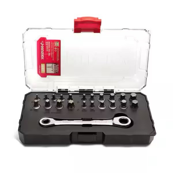 22-Piece Professional Husky Insert Bit Set for Drills