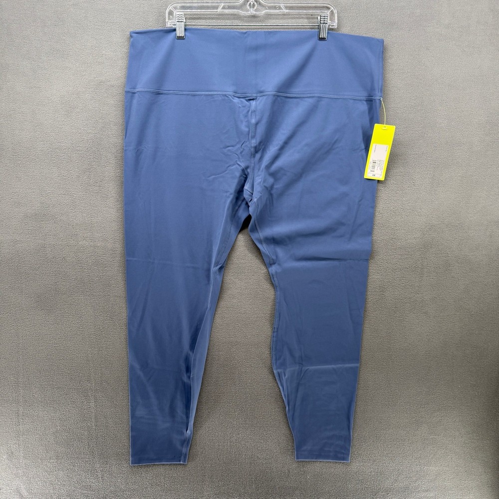 All in Motion Everyday Soft Ultra High Rise Full Length Leggings Blue 4X NEW
