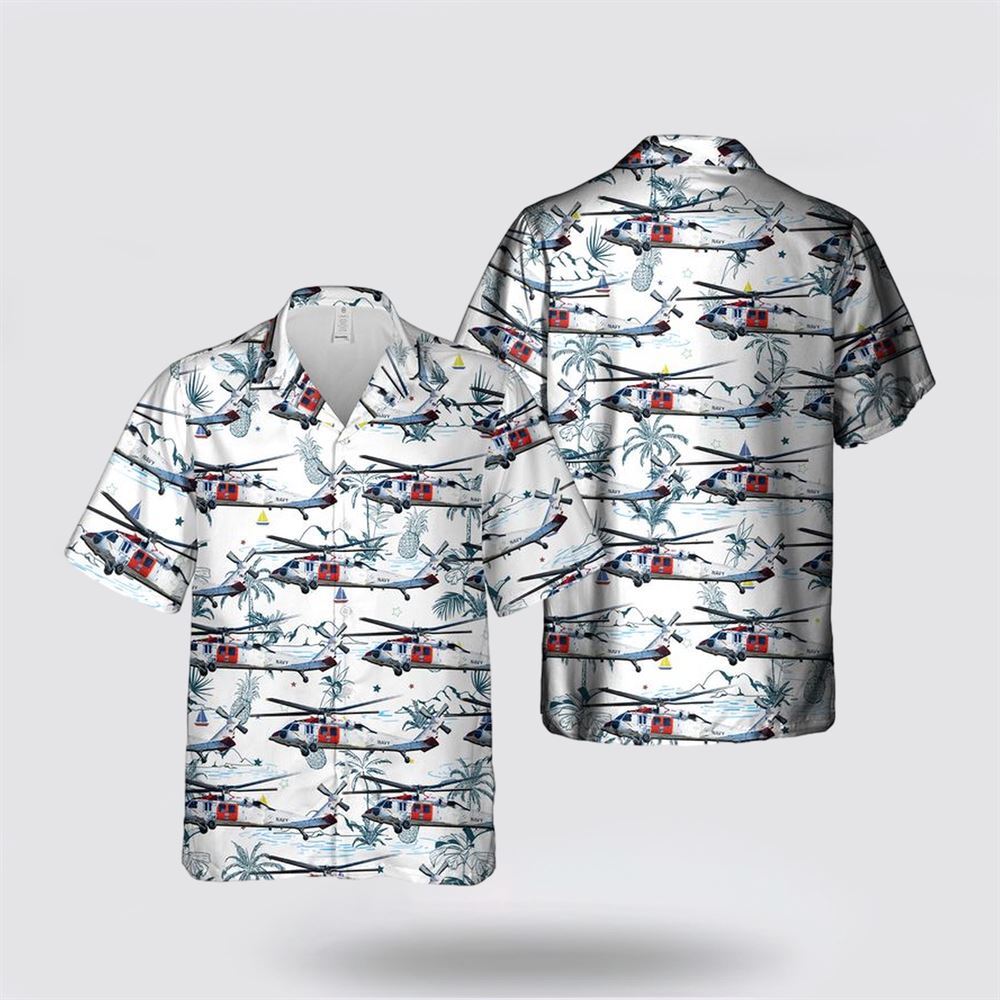 US Navy MH 60 Knighthawk Search And Rescue Hawaiian Shirt 8211 Gift For Military