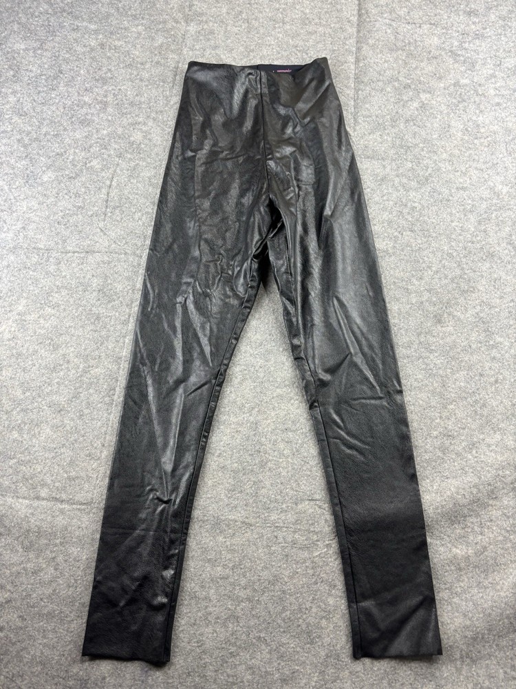 Commando Faux Leather Leggings Black Skinny Ankle Pants Stretch Women’s S