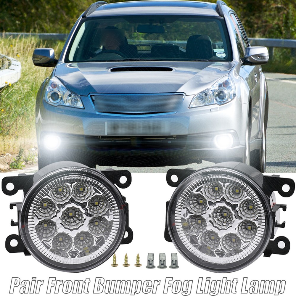 For 2010-2012 Subaru Outback Clear Lens PAIR Bumper Fog Light Lamps Replacement