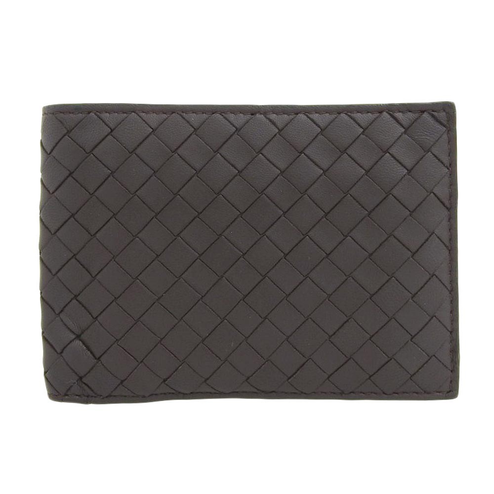 Bottega Veneta  Intrecciato Bifold Wallet Genuine Leather Authentic