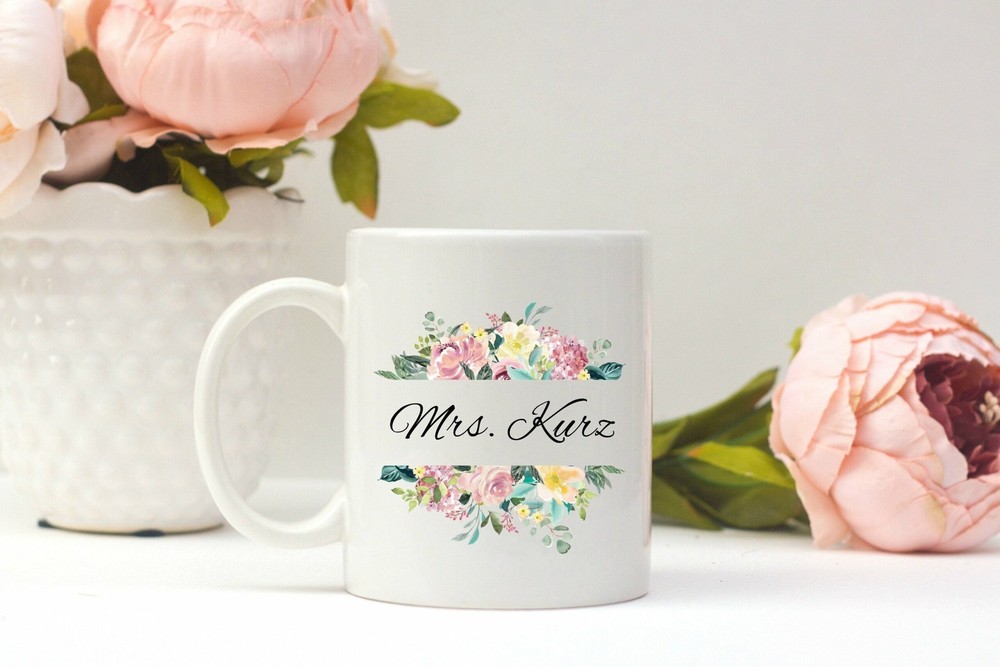 Personalized Engagement Mug Custom Future Mrs Mug Engagement Gift Bride Mug