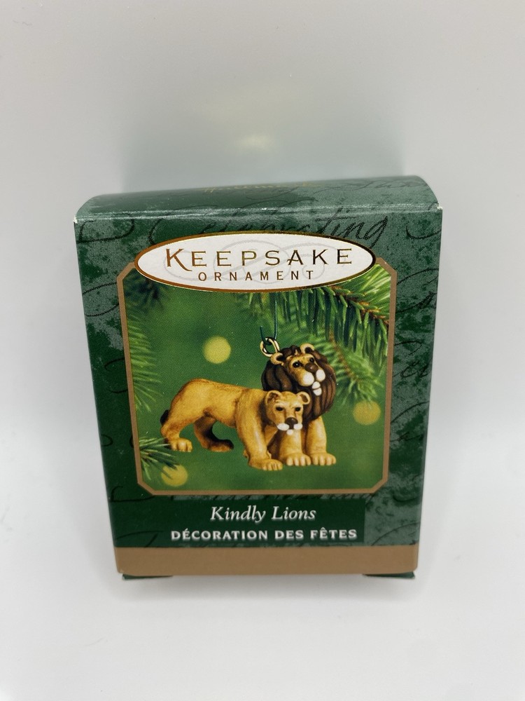 Hallmark Keepsake 2000 Miniature Kindly Lions Ornament READ Condition