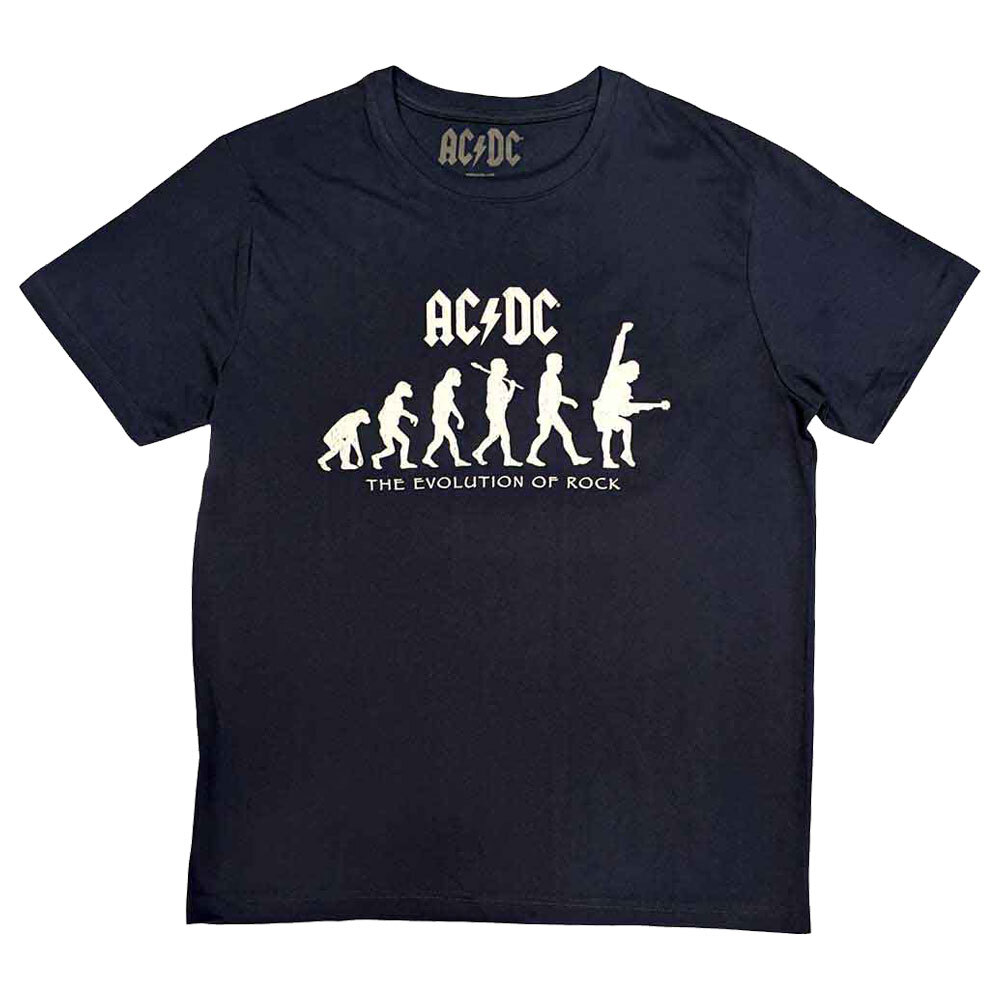 AC/DC Rock Evolution Graphic Tee for Music Fans