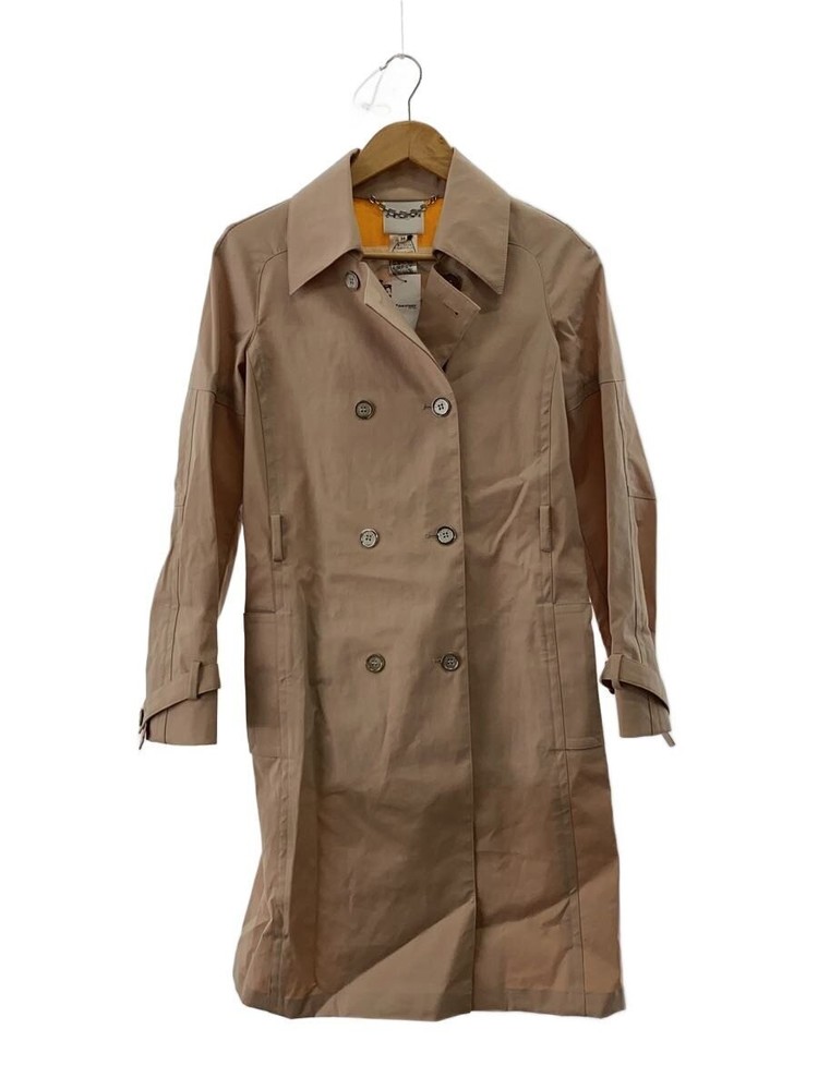 Celine Belted Trench Coat/34/Cotton/Beg/28A721827// 4577