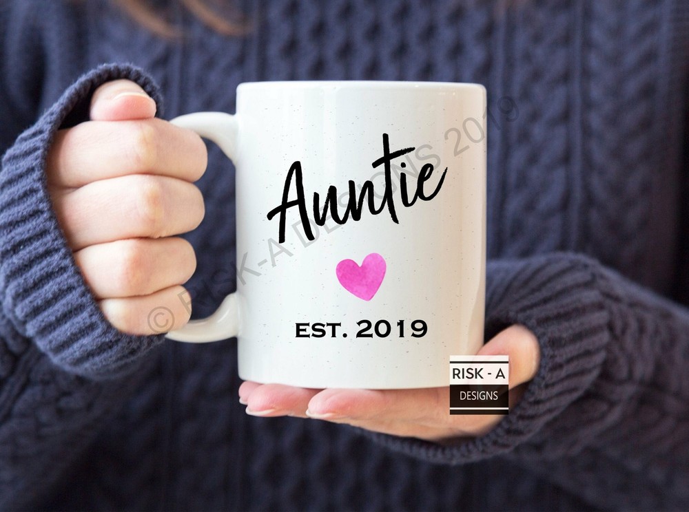 Auntie Birthday Gift Auntie Est 2019 Mug Womens Gift Auntie Gift Thank You