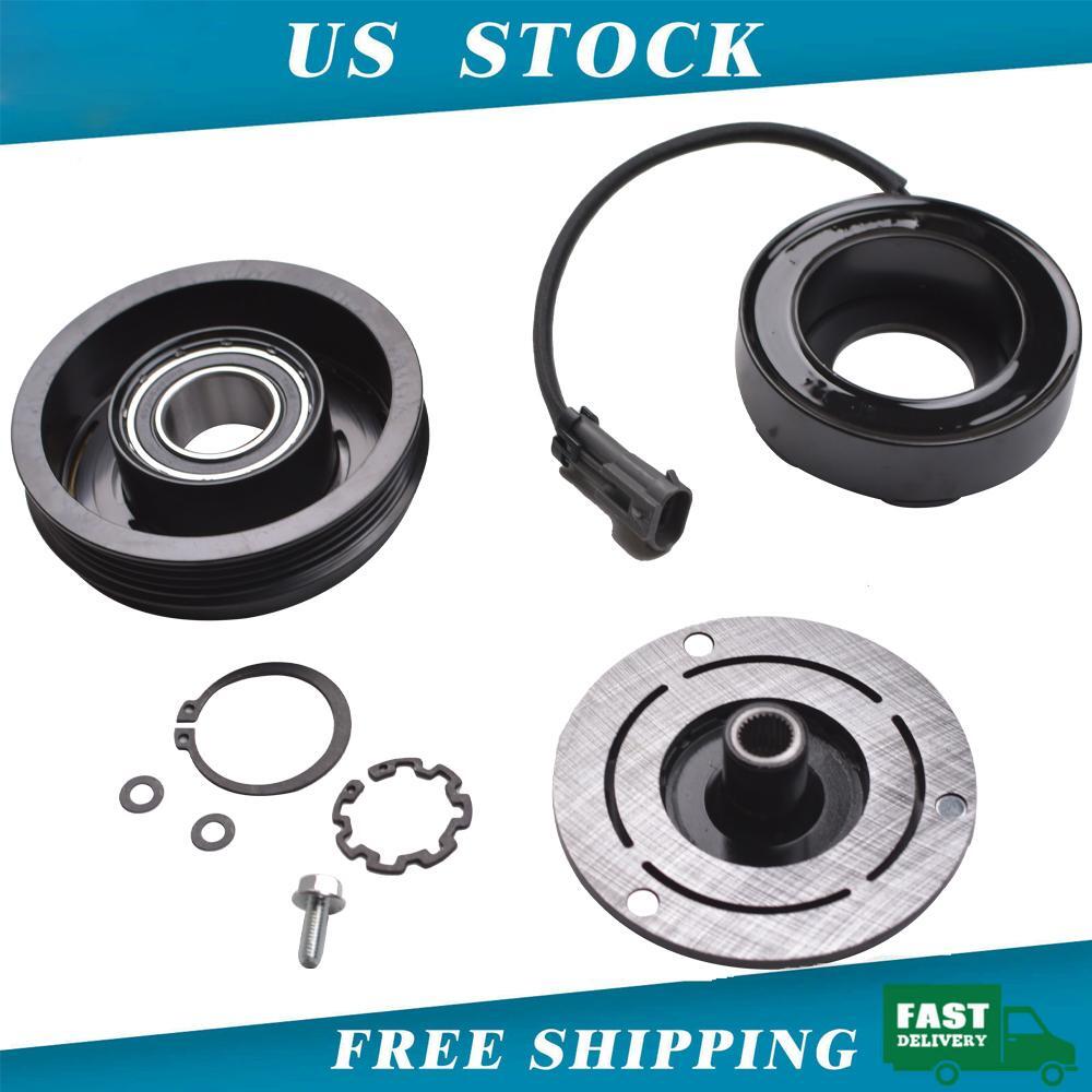 AC Compressor Clutch Kit Coil Pulley for 2000-2014 Chevy Tahoe 5.3L V8