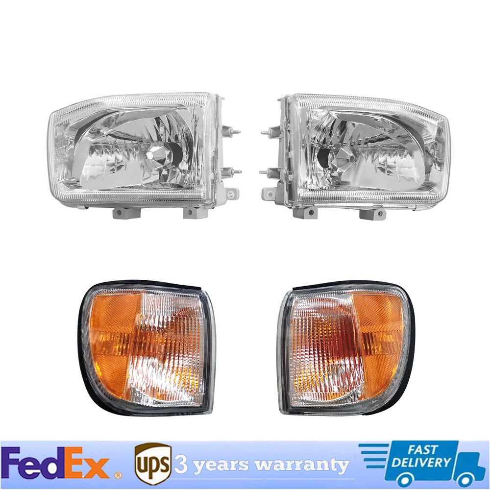 1999-2004 Nissan Pathfinder Halogen Headlights Pair Left & Right Side