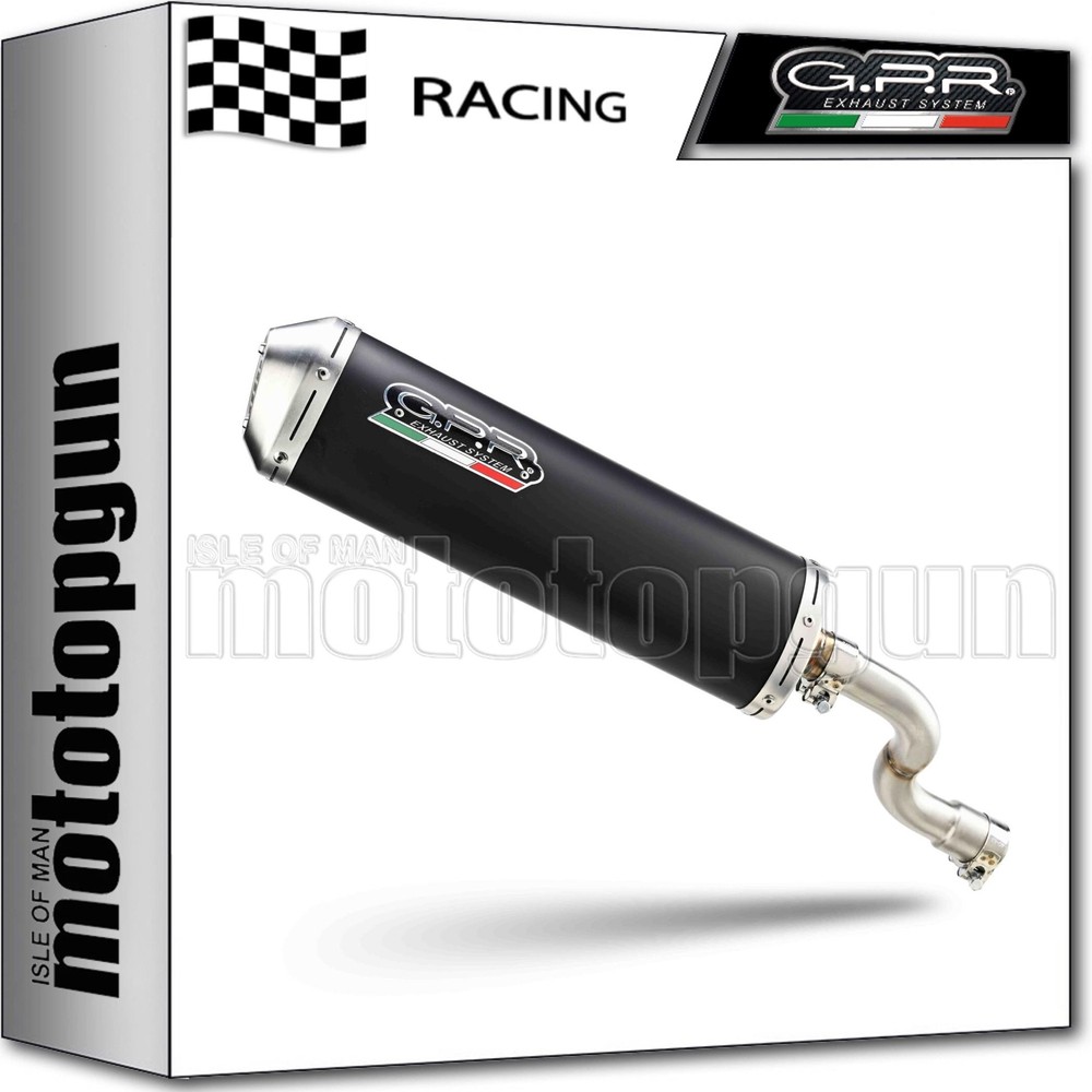 full system exhaust racing black gpr for piaggio vespa 300 gts-gtv-s 2009 09