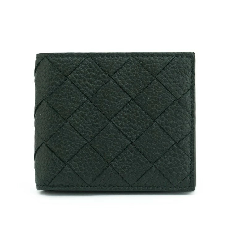 Bottega Veneta  Bifold Leather Wallet Men's Billfold Calf Leather