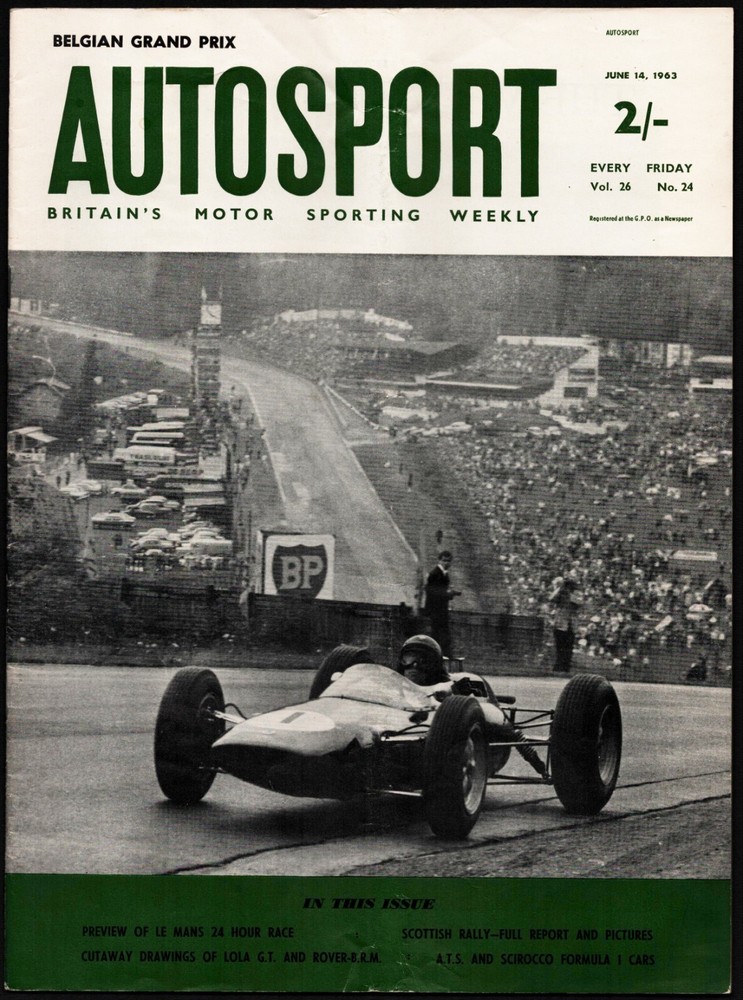 JUNE 14 1963 AUTOSPORT UK MAGAZINE, BELGIAN GRAND PRIX, LE MANS