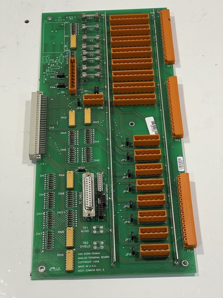 VAN DORN ASSY 330039 REV E ANALOG TERMINAL PCB BOARD CARD, PC330-039
